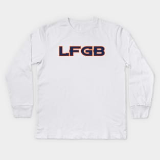 LFGB - White Kids Long Sleeve T-Shirt